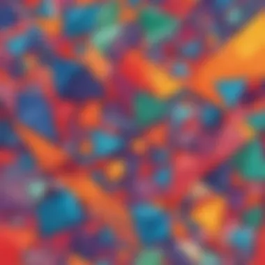 Abstract Geometric Artwork Abstract Conceptual Geometric Art