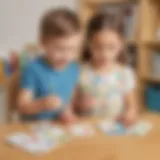 Preschooler Engaging with Sight Word Flashcards