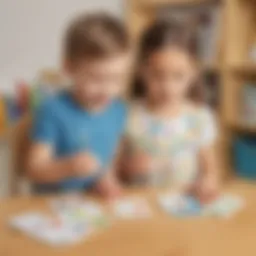 Preschooler Engaging with Sight Word Flashcards