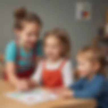 Preschooler Engaging in Emotion Recognition Activity