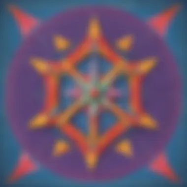 Geometric representation of symmetrical lines in mathematics