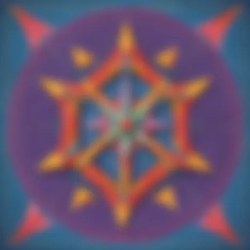 Geometric representation of symmetrical lines in mathematics