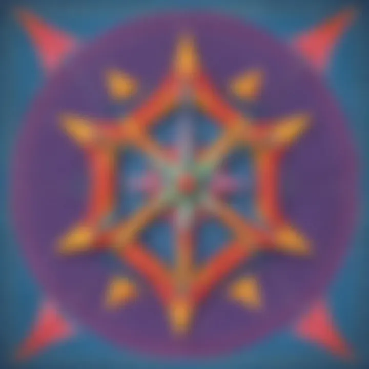 Geometric representation of symmetrical lines in mathematics