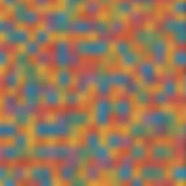 Illustration of colorful blocks representing tens and ones