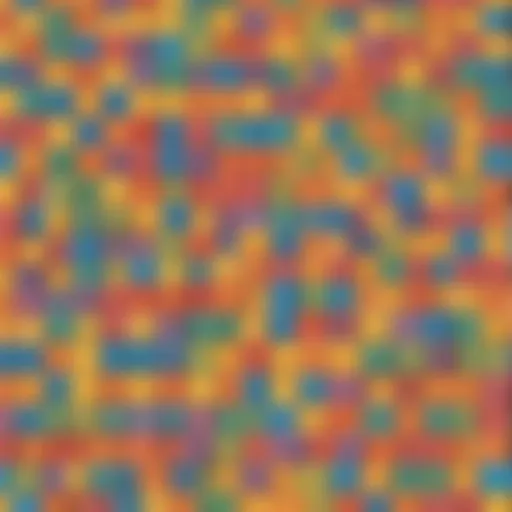 Illustration of colorful blocks representing tens and ones