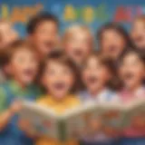 Children singing the ABC song joyfully