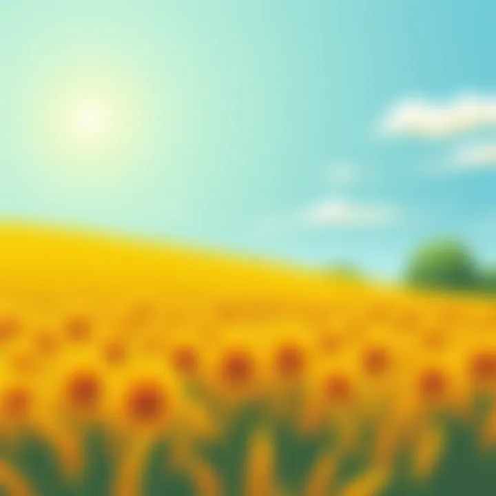Summer's Radiance Golden fields under the summer sun