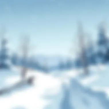 Winter's Stillness Serene winter landscape covered in snow