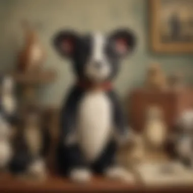 Historical Context of Oswald Stuffed Animals An artistic representation of Oswald stuffed animals set against a backdrop of historical illustrations.