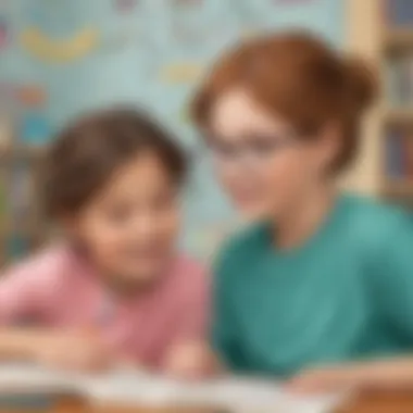 Fun with Words: Engaging Activities for Young Readers Children participating in a playful reading game