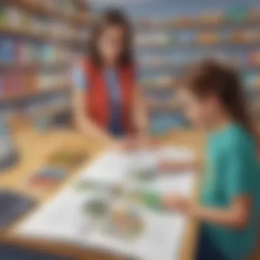 Personalized Learning Journeys Illustration showcasing personalized learning pathways for students