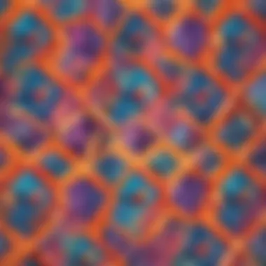 Illustration of a colorful geometric pattern