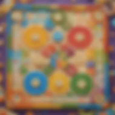 Engaging Math Board Game for Elementary Minds Illustration of a playful math-themed board game