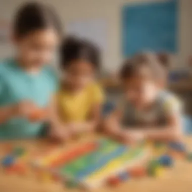 Children Exploring Math with Manipulatives Children using manipulatives to understand math concepts