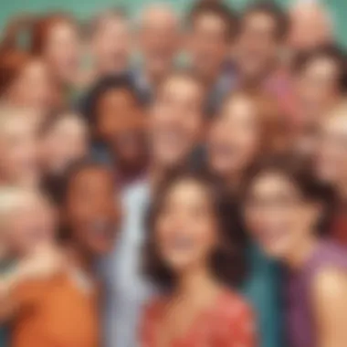 Embracing Diversity Through Humorous Bonds A genuine smile following a tasteful and inclusive joke among friends