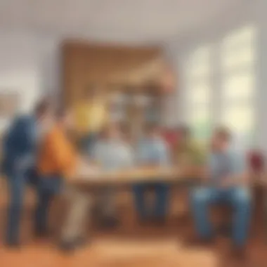 Building Camaraderie Through Office Humor A playful exchange of jests between colleagues in a casual setting