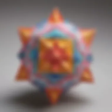 Elegant Geometric Origami Design Intricate Geometric Origami Craft Project