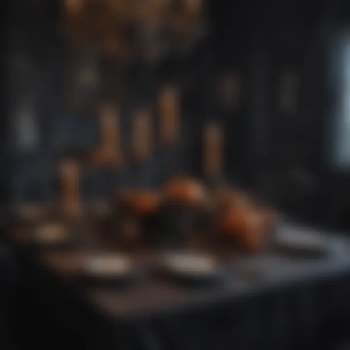 Gothic Halloween Table Setting