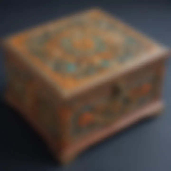 Handcrafted personalized jewelry box with intricate designs