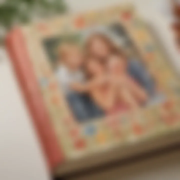 Handcrafted photo album for mom's memories