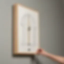 Measuring height with a wall-mounted stadiometer