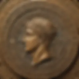 Ancient coin with intricate designs