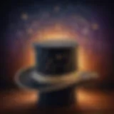 Illusionist's Hat with Sparkling Stars