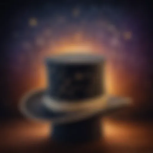 Illusionist's Hat with Sparkling Stars