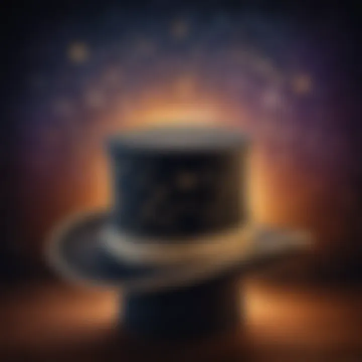 Illusionist's Hat with Sparkling Stars