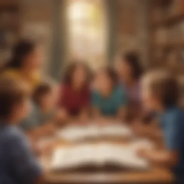 Group of children participating in a storytelling session