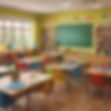 Vibrant Classroom Decor for Teacher's Day Colorful Classroom Setup for Teacher's Day Presentation