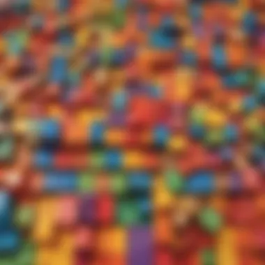 Creative Building Blocks for Imaginative Play Creative building blocks scattered on a colorful play mat