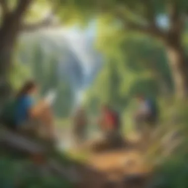 Outdoor Adventure Innovative project-based learning activity outdoors in nature