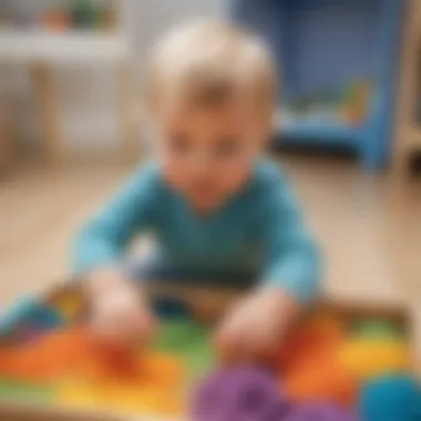 Toddlers engaging in sensory play for learning