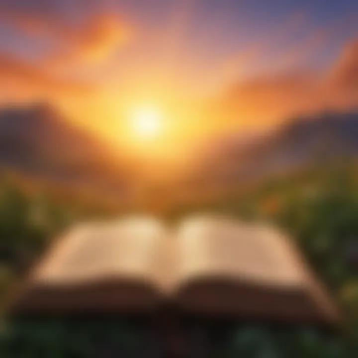 A bright sunrise symbolizing new beginnings and educational aspirations.