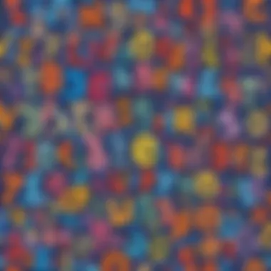 Integration of Letters and Numbers A visually appealing design showcasing the integration of traceable letters and numbers