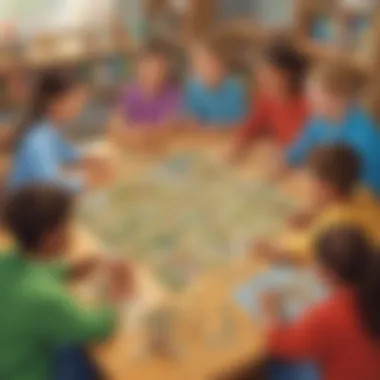 Collaborative Learning Through Games Interactive game setup that encourages teamwork among students