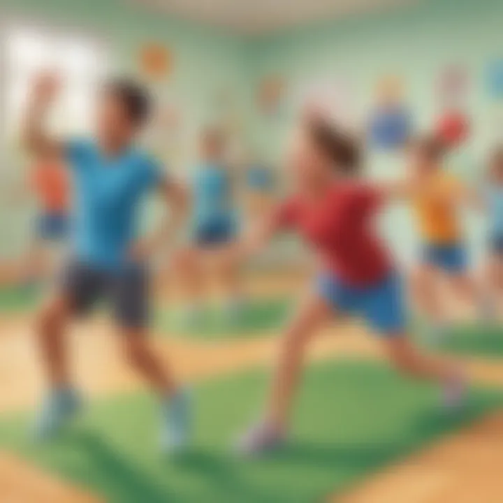 Interactive Gym Class Game Fostering Physical Fitness