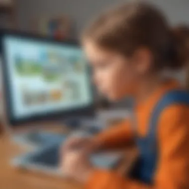 Curious Child Exploring Digital Content