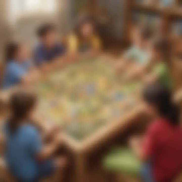 Kids Engaged in Friendly Board Game Competition