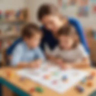 Parental Engagement in Math Parents and children exploring math concepts through play