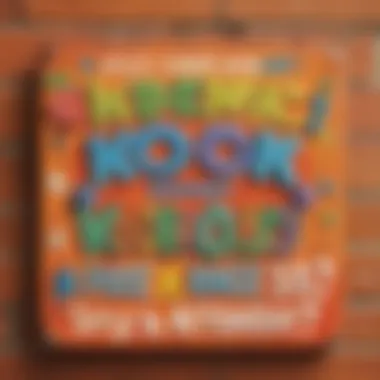 Vibrant Knock Knock Jokes Sign Colorful Knock Knock Jokes Sign