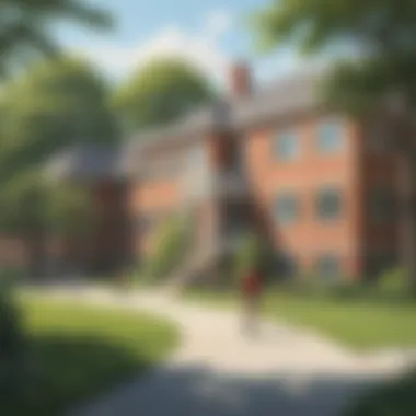 Serene School Environment Lacrosse boarding school campus