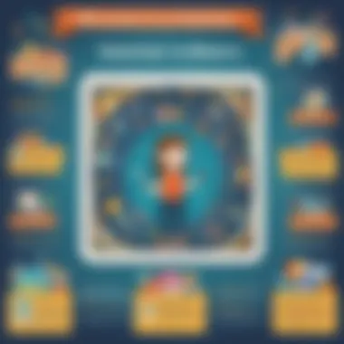 An infographic showing benefits of learning apps for children