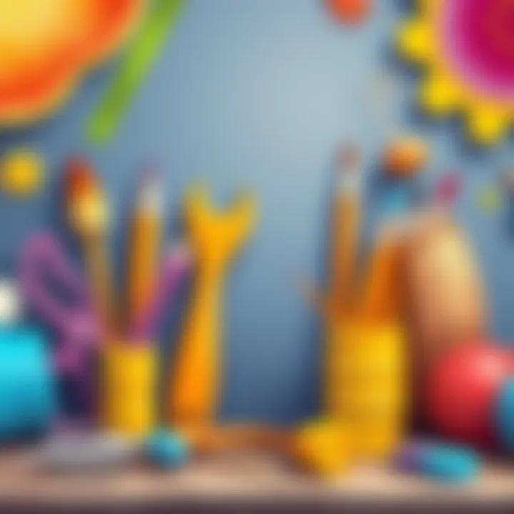 Artistic tools promoting creativity in young minds