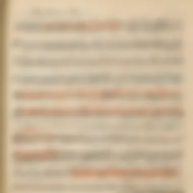 A close-up of a page filled with aesthetically pleasing letters.