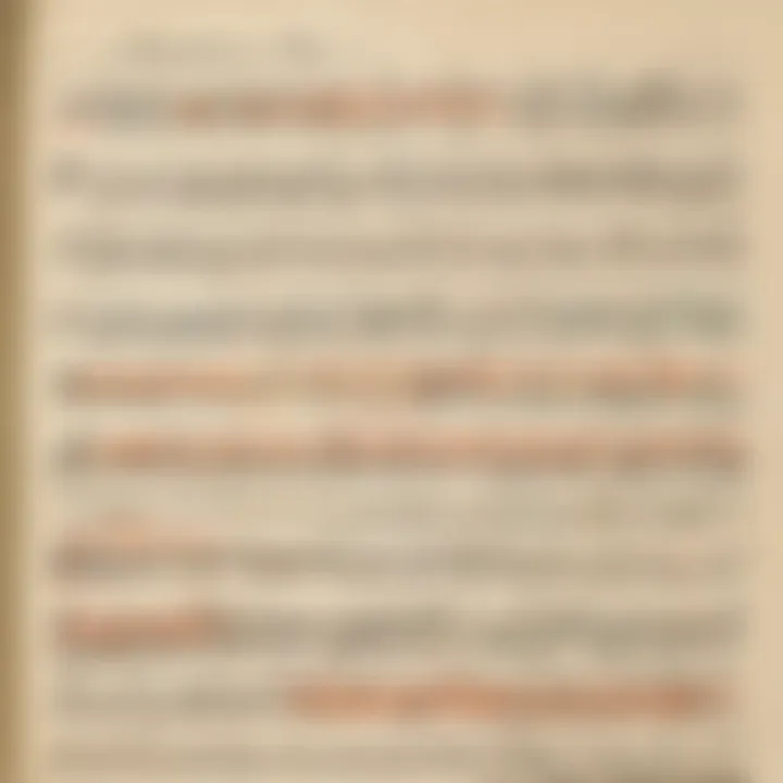 A close-up of a page filled with aesthetically pleasing letters.
