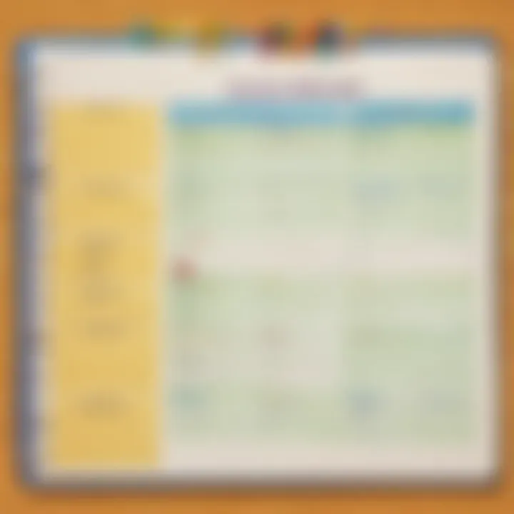Structured lesson plan layout for young learners