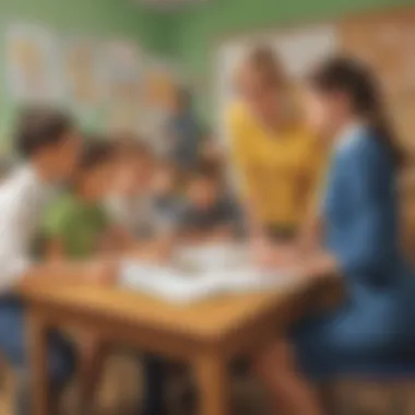 Innovative Discipline Strategies A teacher implementing innovative discipline strategies with students