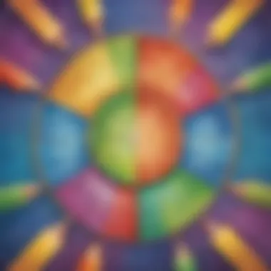 Fraction Unity Fusion Illustration depicting fractions coming together